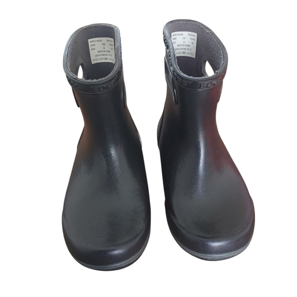 Bogs Black Skipper II Solid Kid's Rainboots - Picture 5 of 9